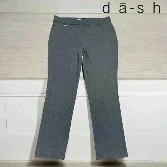 NWOT dā-sh, Plus-Size Pull-On Textured Trousers, 1X,  Gray - Picture 1 of 8